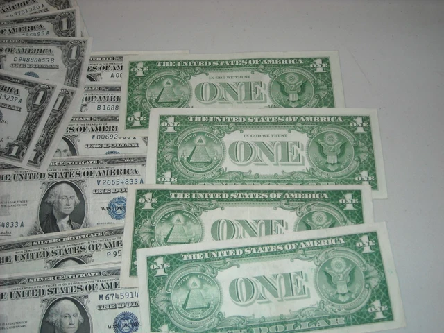 1935 1957 One Dollar Blue Seal Note Silver Certificate VG/VF LIGHTLY CIRCULATED+ 7