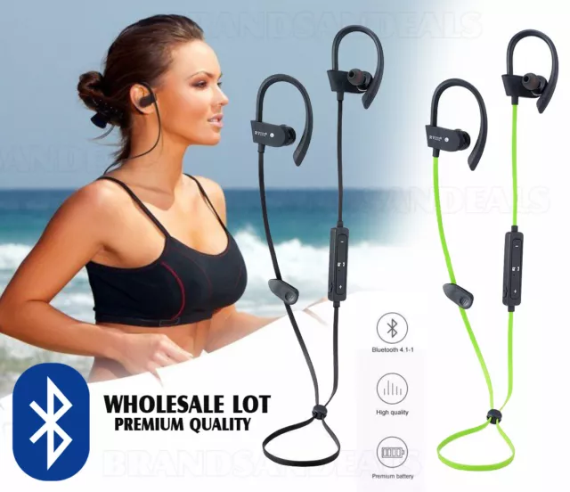 Lot Bluetooth Headphone Wireless Earbuds for Running Noise Cancelling Headset