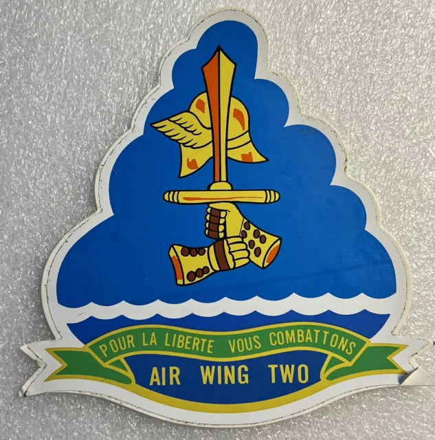 Military Decal Sticker Air Wing Two Large Pour La Liberte Vous Combattons Sword