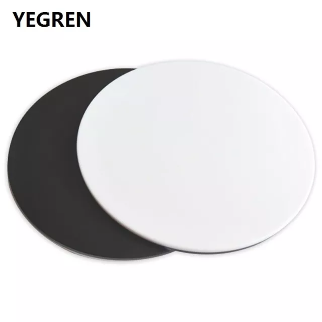 120 mm Diameter Plate Working Stage White Black Board for Stereo Microscope