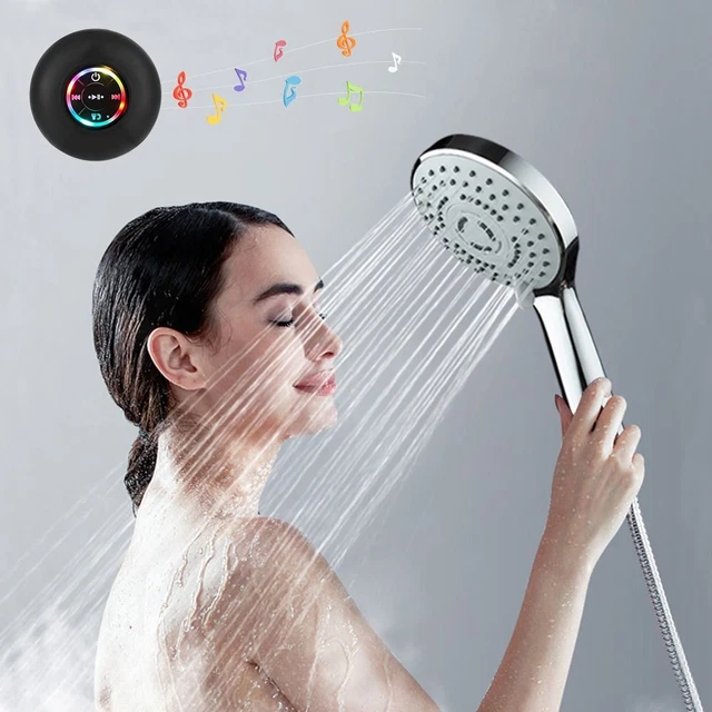 colors Bathroom Bluetooth Speaker Handsfree Speakerphone Color Light Subwoofer