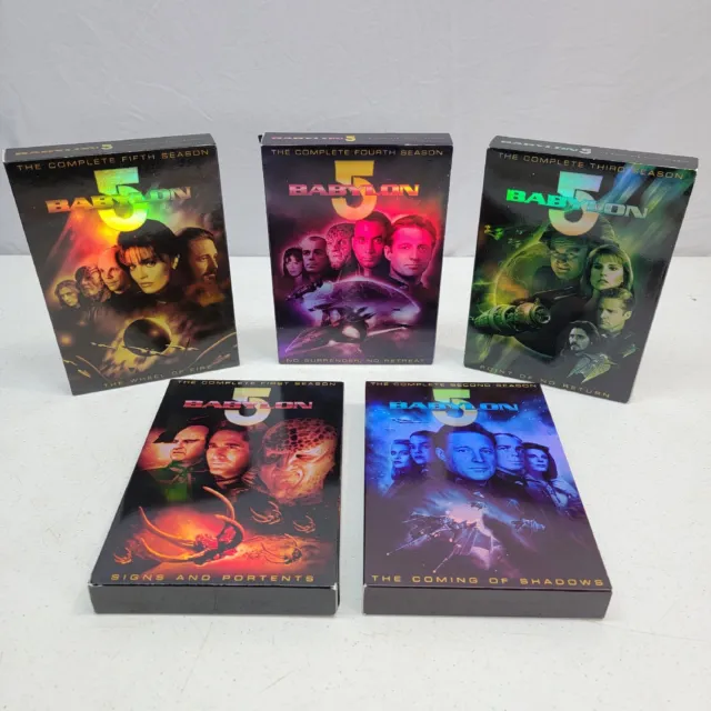 Babylon 5 Complete TV Series DVD Set All 5 Seasons Space Drama Science Fiction