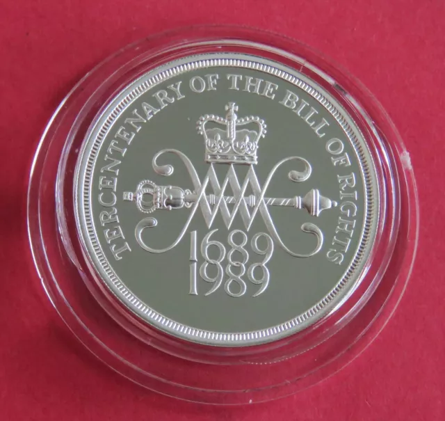 1989 Tercentenary Of The Bill Of Rights £2 Silver Proof