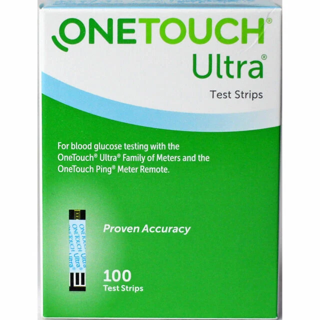 ONE TOUCH ULTRA Blood Glucose Test Strips 100 CT Free Shipping Exp 06/