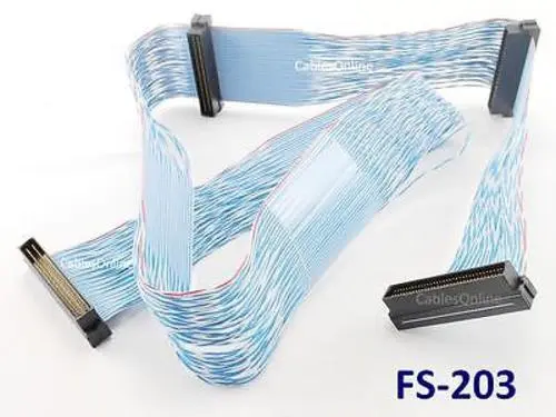 37" Ultra-2 SCSI Twist-N-Flat 68-pin LVD 3-Drive Internal Ribbon Cable,  FS-203