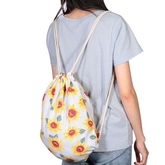 Cinch Sack Ladies Backpack Mochila De Viaje Para Mujer Printing 5