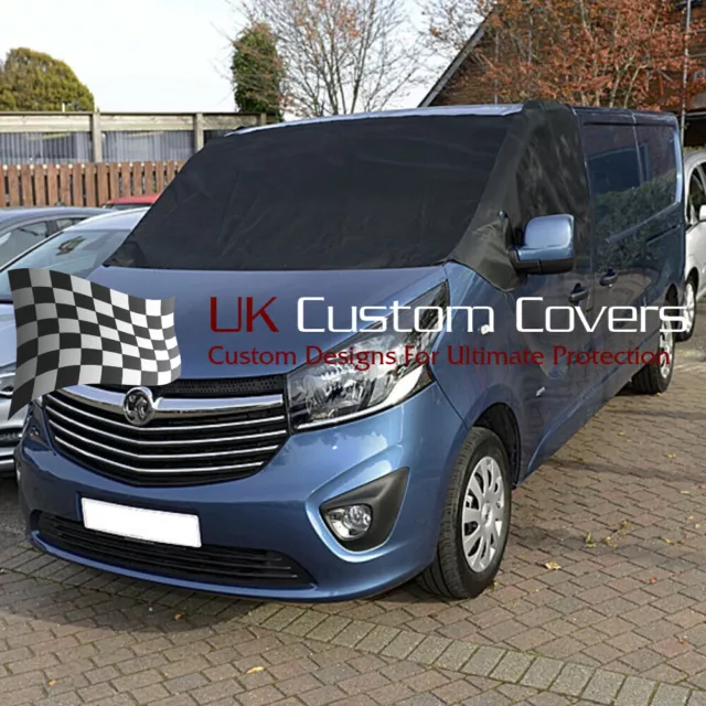 FORD TRANSIT VAN MK6 SCREEN WRAP FROST COVER DELUXE (2000-2006) BLACK 370