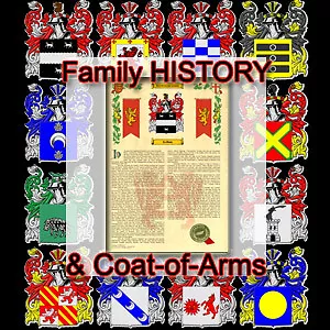 Armorial Name History - Coat of Arms - Family Crest 11x17 AYALA-TO-BERNARD