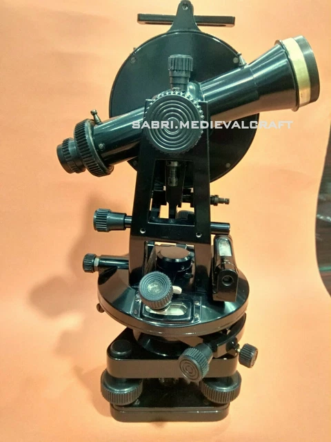 Vintage THEODOLITE 20"SECONDA RILIEVO VERNIER TRANSIT CLASSIC THEODOLITE