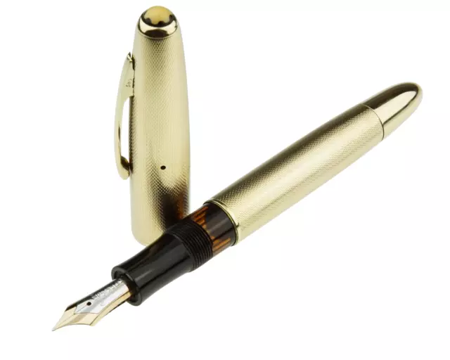 Montblanc Meisterstück Füller No.144 Vintage 585er Gold M-Feder Kolbenfüller TOP