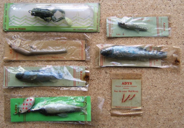 Ancien Leurre De Pêche Adys – Plasti-Vif – Sous Blister