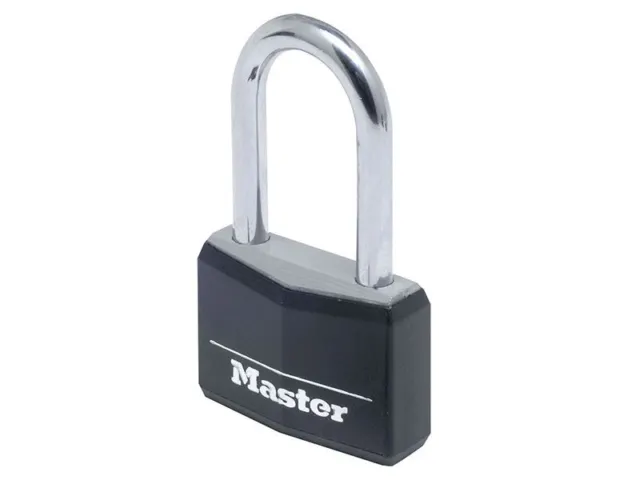 Master Lock - Copertura vinile nero alluminio 40 mm lucchetto 4 pin - catena 38 mm