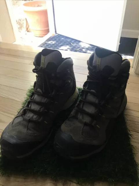 SALOMON CONQUEST GTX Mid Gore-Tex Hiking Shoes Boots Mens 8.5 Brown ...
