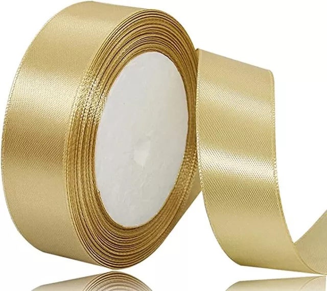 Gold/Silber Glitzer funkelndes Organza & Satinband 3 mm 6 mm 10 mm 12 mm Weihnachtsgeschenk