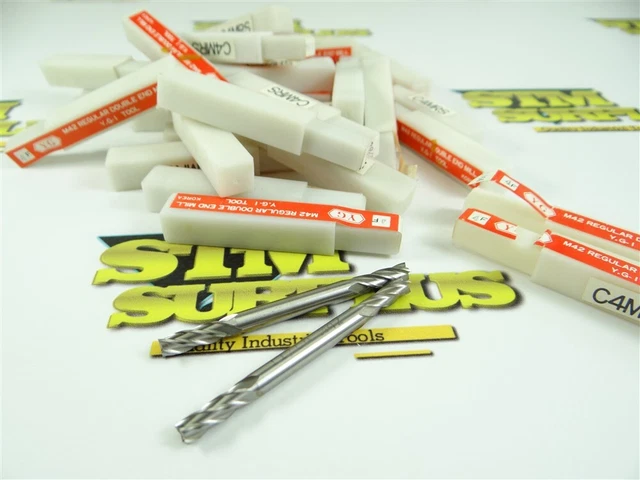 30 New!! Yg M42 4 Flute Double End Mills 11/64" X 3/16" X 1/2" X 2-1/4"