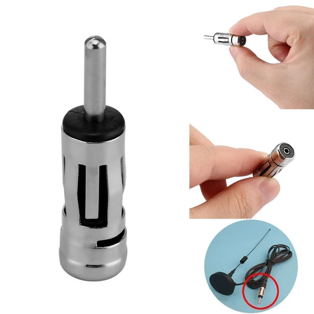 Connettore Auto Auto Radio Stereo ISO To Din Antenna Adattatore Albero Spina Aerea