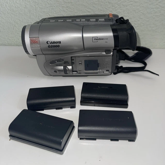 CANON G2000 VIDEO Camera Camcorder 8MM Analogue Video-8 Untested + 4 ...