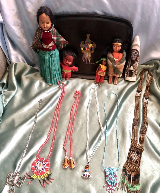 Vintage handmade Native American items