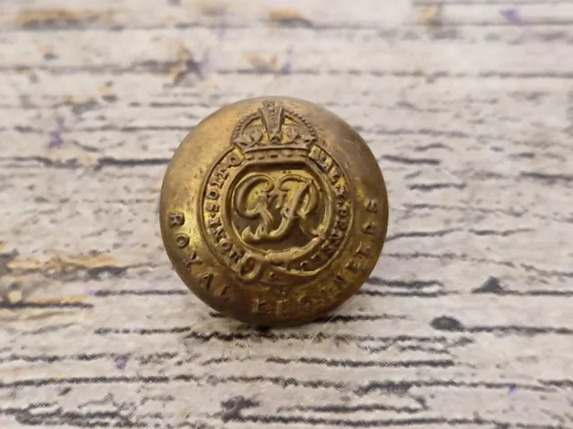 Vintage 17 mm WW2 Royal Engineers Brass Military Uniform Button