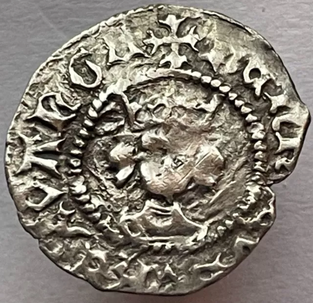 1422-60 Henry VI (6th) Silver Hammered Halfpenny London mint