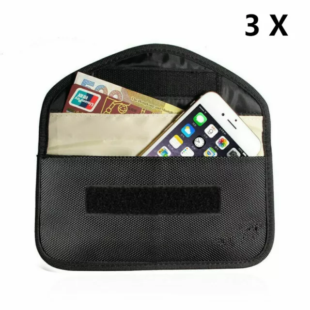 3PCS Handy-Anti-Tracking-Anti-Spionage-GPS-Rfid-Signal-Blocker-Beutel Tasche 2