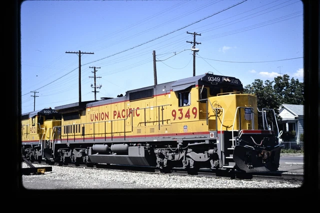 RAILROAD SLIDE - Union Pacific #9349 Locomotive Stockton California ...