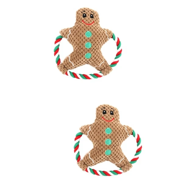 2 stücke Weihnachten Haustier Molaren Biss Entlüften Sound Spielzeug