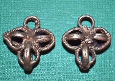 Antique Baule Brass Lost Wax Cast Pendant Metal Beads Ivory Coast, African Trade