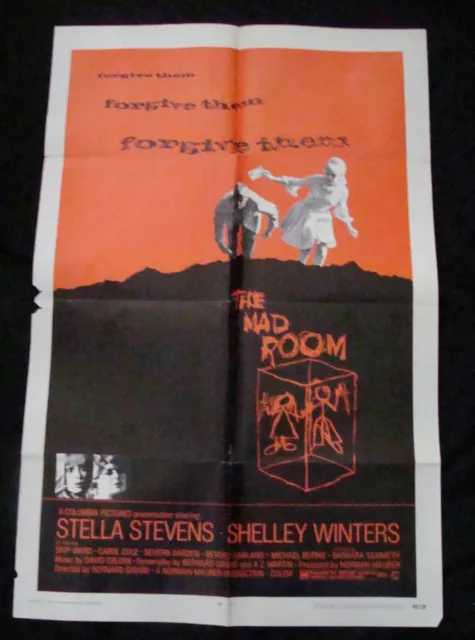 THE MAD ROOM movie poster STELLA STEVENS SHELLY WINTERS Original 1969 ...