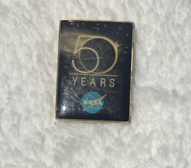 Official NASA 50th anniversary commemorative pin - Vintage