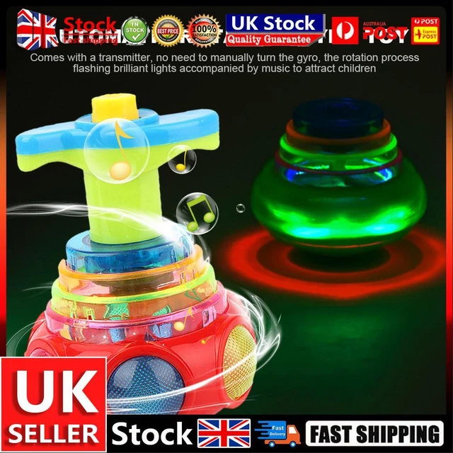 Colorful Flashing Spinning Top Toys Plastic Music Smooth Safe for Children Gifts