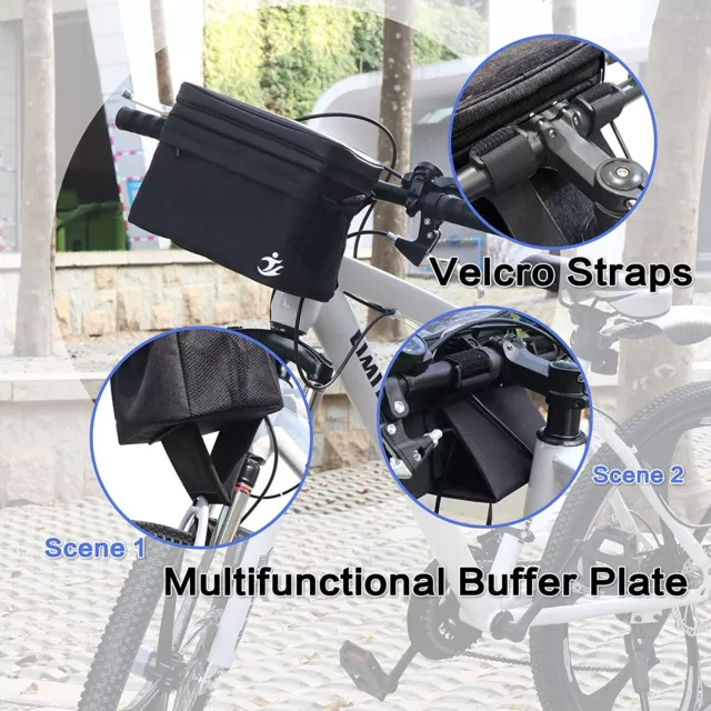 GOTINSN Bike Basket Front Bag Lunch Bag haute capacité Isolé Etanche Cooler bag 3