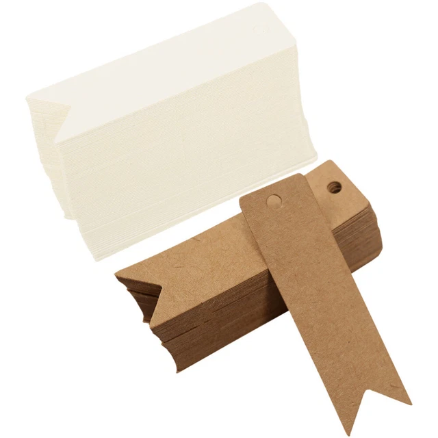 200 piezas etiquetas anuncios tarjetas vacías regalo individual pequeño colgante