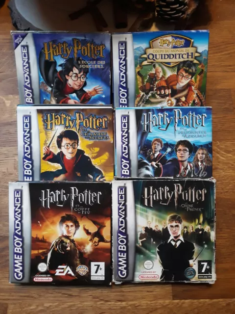 LOT Harry Potter GBA VF école / Secrets / Azkaban / Coupe / Prince / Quidditch