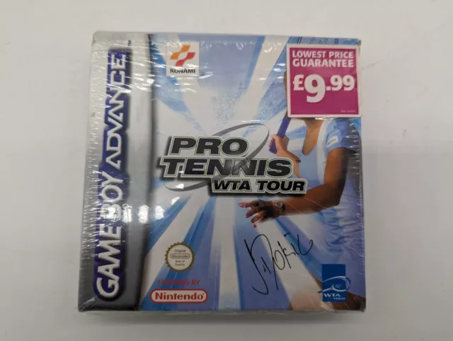 Pro Tennis WTA Tour Nintendo Gameboy Advance GBA PAL Complete Konami Manual Box