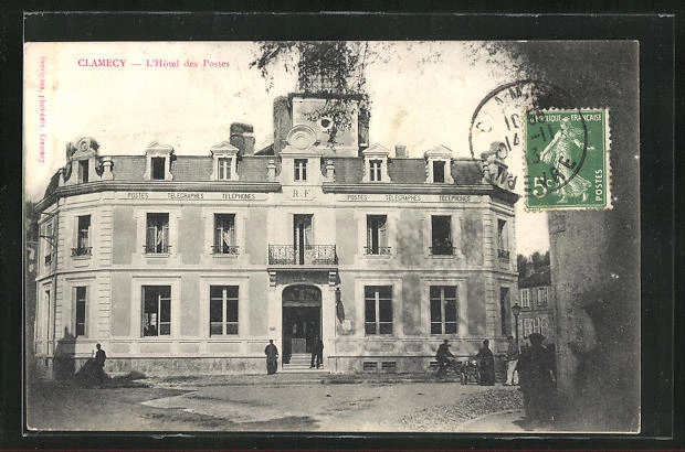 CPA Clamecy, L´Hotel des Postes 1913