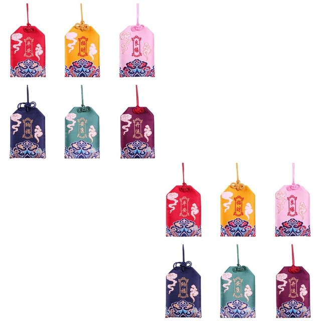 12 pièces léger sac omamori sacs de bénédiction