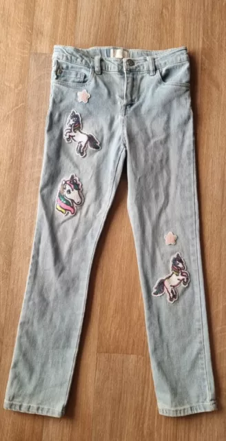 Tutu & Tambourines - Girls Unicorn Sparkly Jeans/Jeggings/Pants - Size 9