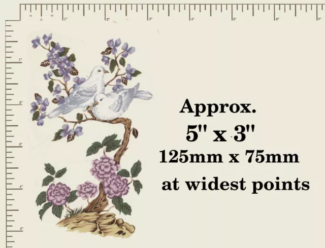 1 x ORIENTAL STYLE. TREE w. birds and flowers. Waterslide Ceramic decal P71