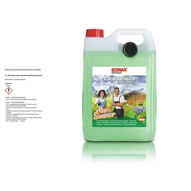 Sonax 5 L Pulitore Dischi Pronto All'uso Alms Estate Tergicristallo Estate