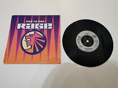 rage run to you 7" vinyl record very good condition
