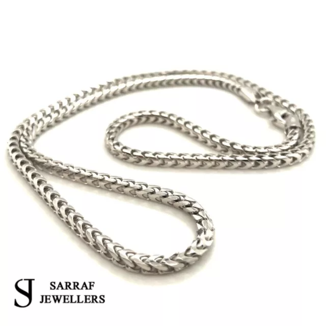 925 Sterling Silver Solid Ladies Mens FRANCO NECKLACE CHAIN ALL SIZES NEW 2MM