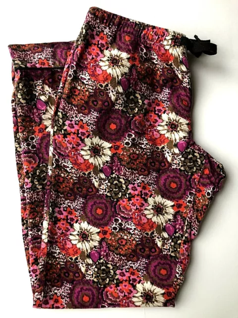 Vera Bradley Women's Flannel Pajama Pants Bottoms POCKETS Size XS Pink Purple