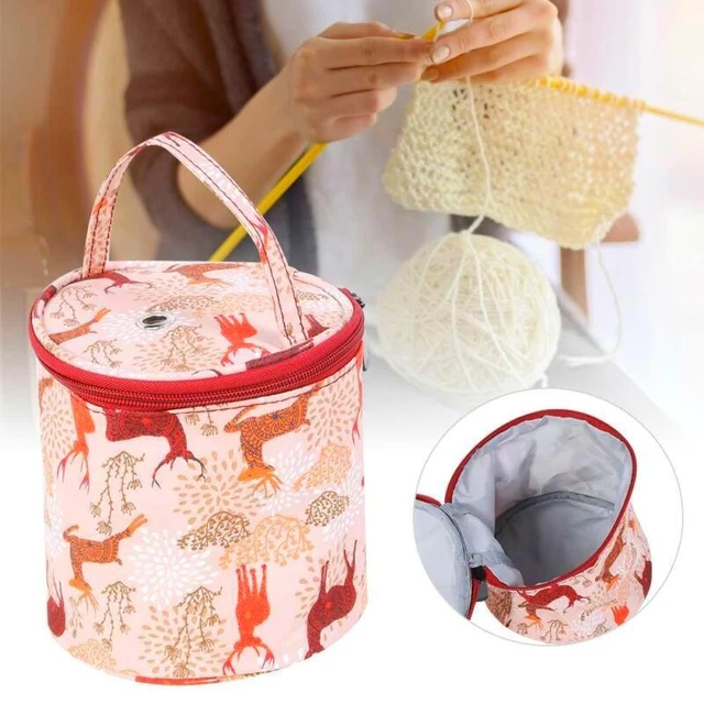 Craft Storage Bag for Knitting Crochet Sewing Tools  Yarn - Organize Accessories