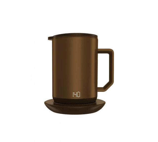 ionMug & Charging Coaster - Keep Drinks Hot - 12oz Heated Mug & Lid -