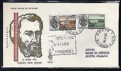 Italia FDC Venetia 1964 Giovanni da Verazzano traveled Racc. for Italy