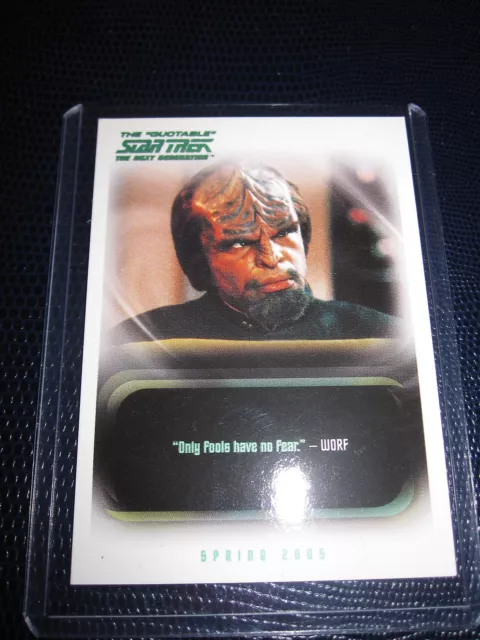 Star Trek Next Generation The Quotable Promo Card P2