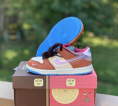 SOCIAL STATUS X Nike Dunk Low Chocolate Milk Td Shoes Size 10C DM3350-700 No Box $64.99 - PicClick