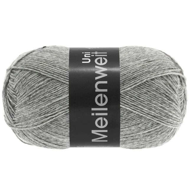 LANA GROSSA MEILENWEIT 100 g UNI 4-fach Sockenwolle in Uni-Farben 420 m