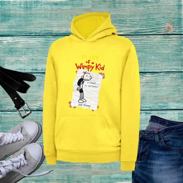 Diary Of A Wimpy Kid World Book Day Hoodie Comic Funny A Novel In Cartoons Top